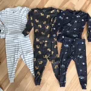 Lot of 3 petit lem pajamas